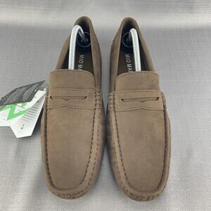 Mio Marino Brown Suede Upper Threaded Band Loafer Mens 10 Slipper Shoes